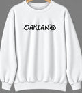 Oakland, Nebraska Hometown Crewneck — White