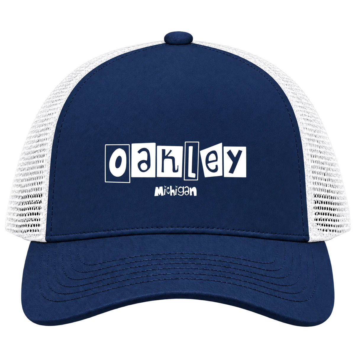 Oakley, Michigan Hometown Trucker Cap