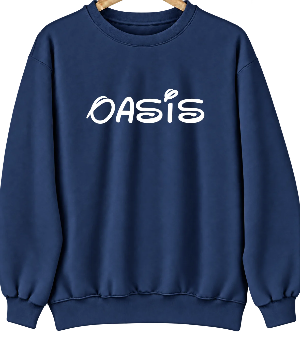 Oasis, California Hometown Crewneck — Navy