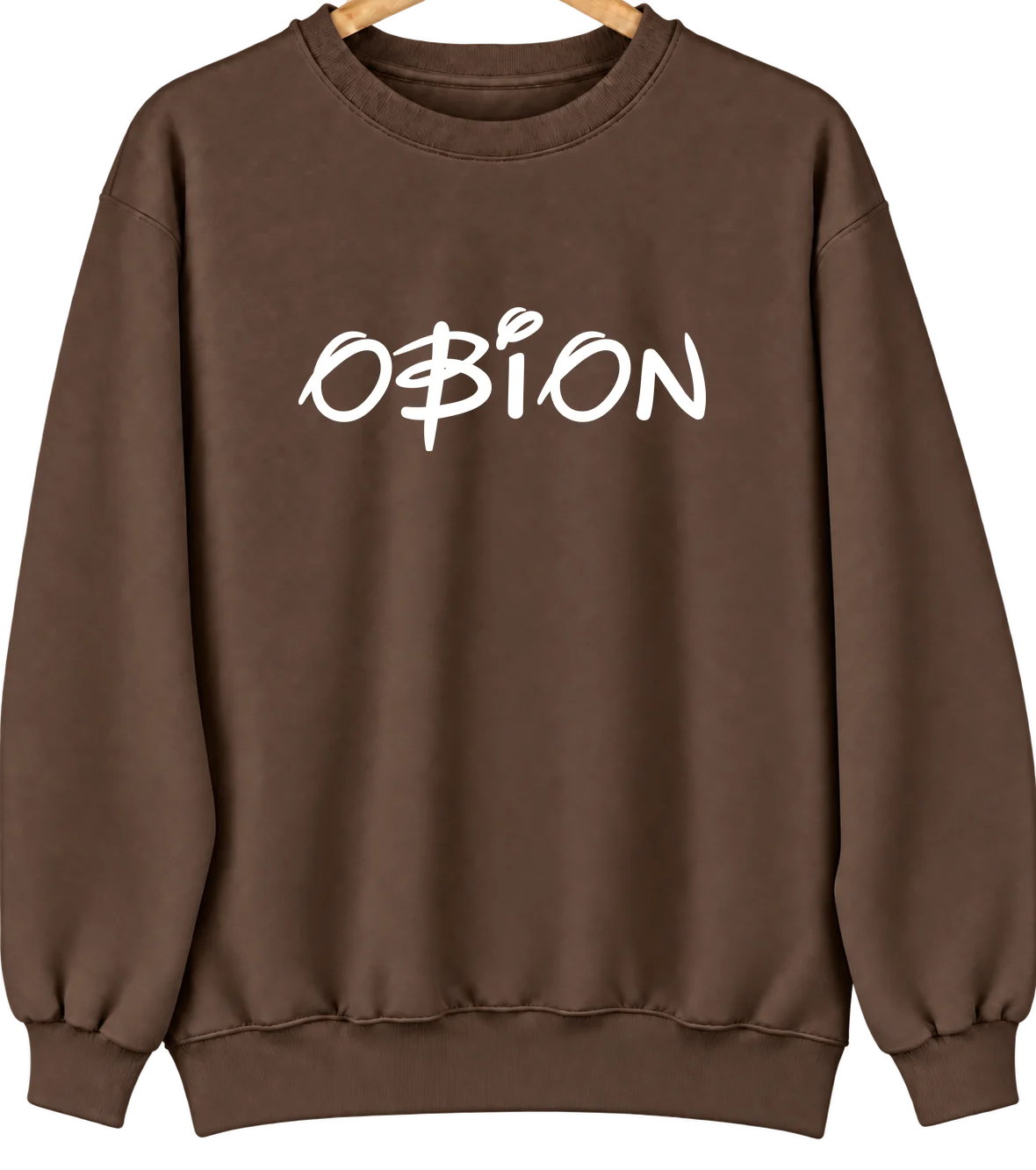 Obion, Tennessee Hometown Crewneck — Brown