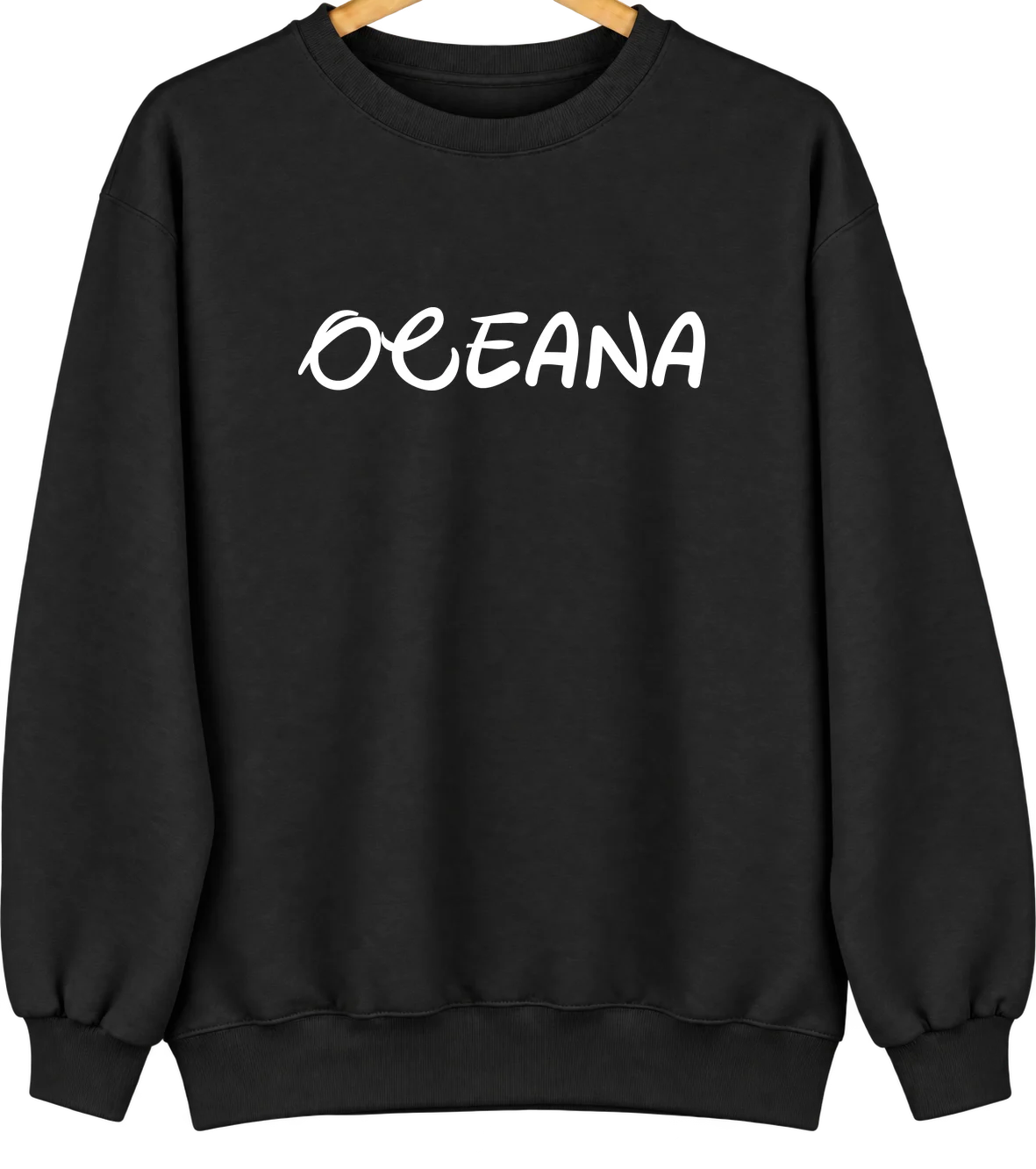 Oceana, West Virginia Hometown Crewneck — Black