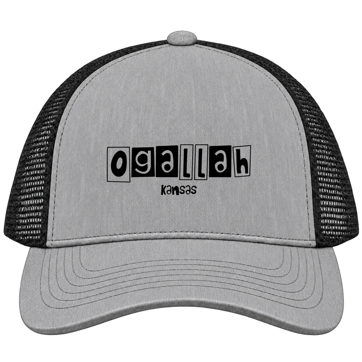 Ogallah, Kansas Hometown Trucker Cap
