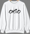 Ohio, Illinois Hometown Crewneck — White