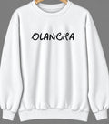 Olancha, California Hometown Crewneck — White
