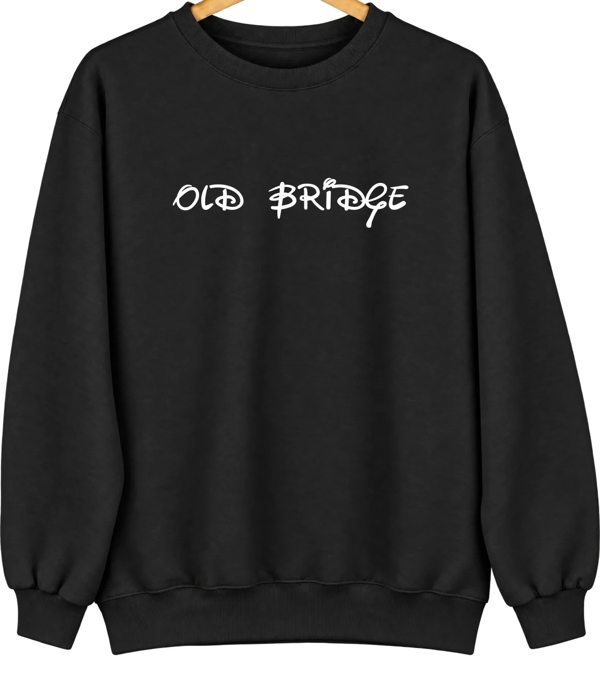 Old Bridge, New Jersey Hometown Crewneck — Black