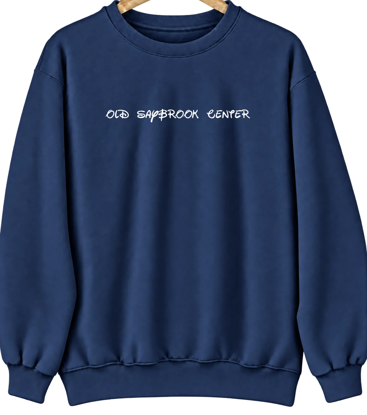 Old Saybrook Center, Connecticut Hometown Crewneck — Navy