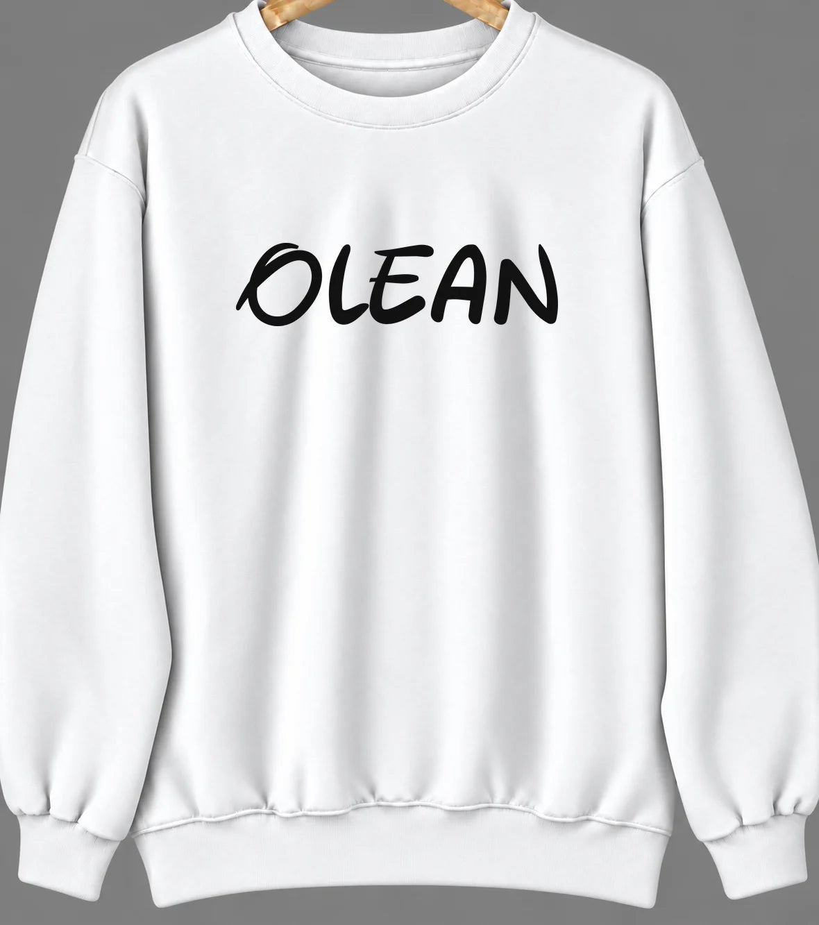 Olean, Missouri Hometown Crewneck — White