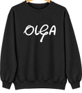 Olga, Florida Hometown Crewneck — Black
