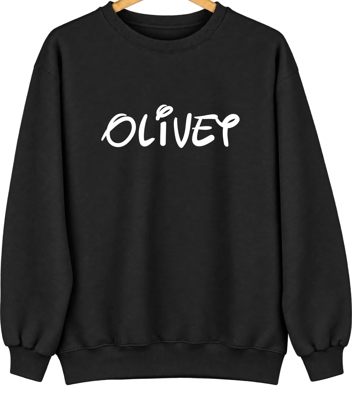 Olivet, Illinois Hometown Crewneck — Black