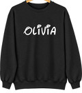 Olivia, Pennsylvania Hometown Crewneck — Black