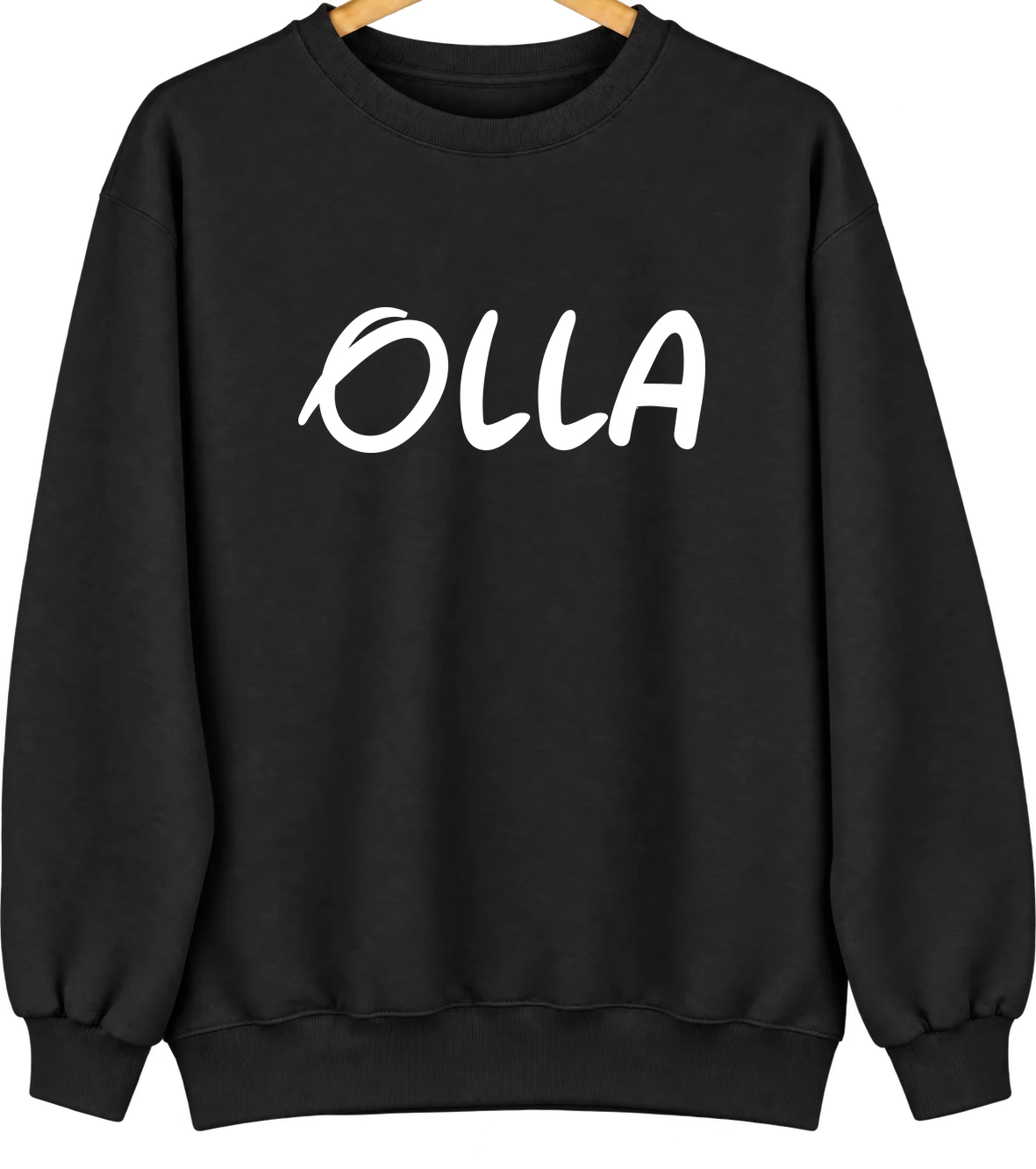 Olla, Louisiana Hometown Crewneck — Black