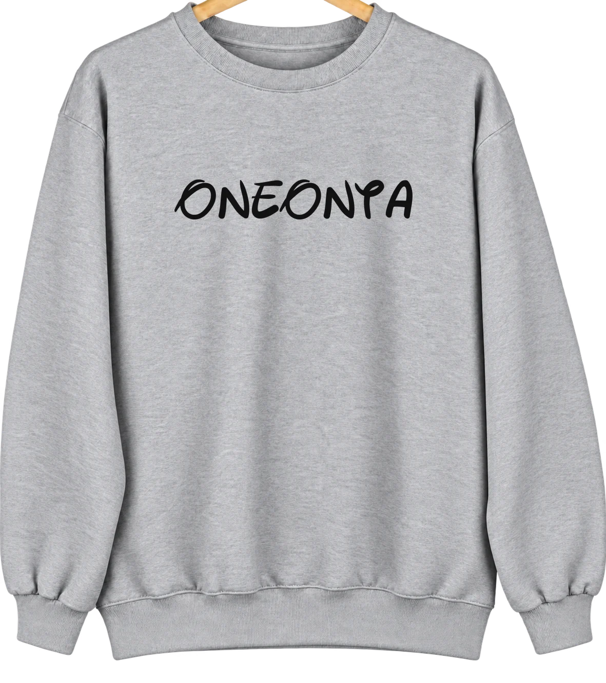 Oneonta, New York Hometown Crewneck — Sport Grey