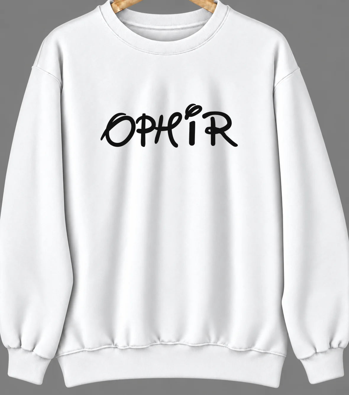 Ophir, Utah Hometown Crewneck — White