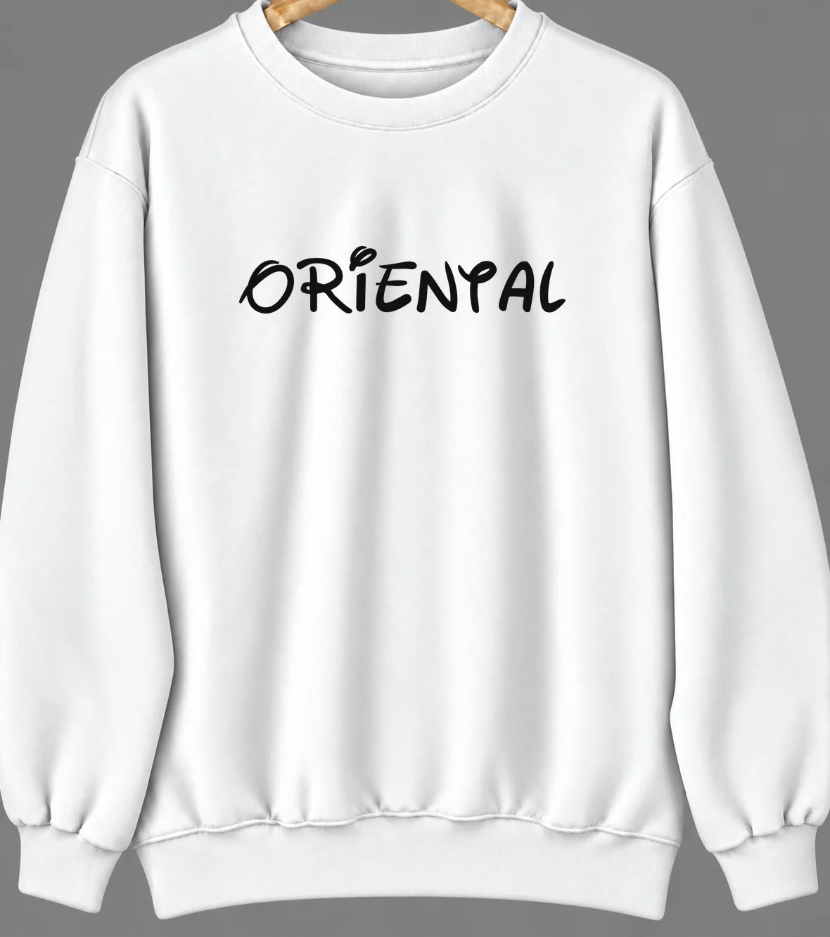 Oriental, North Carolina Hometown Crewneck — White