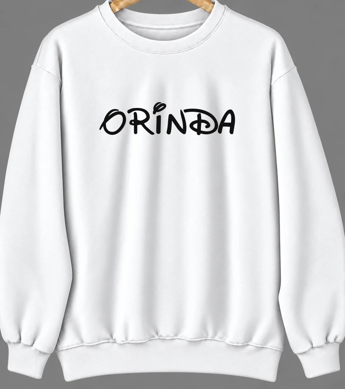 Orinda, California Hometown Crewneck — White