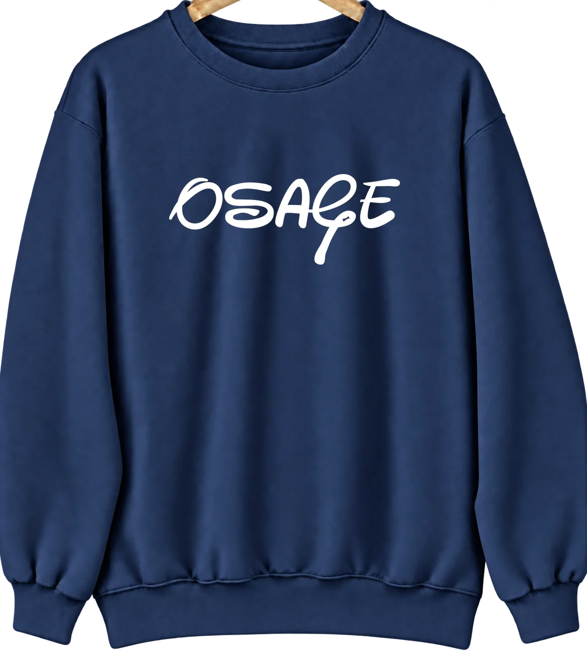 Osage, Oklahoma Hometown Crewneck — Navy