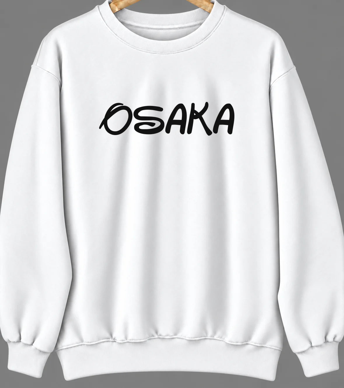 Osaka, Virginia Hometown Crewneck — White