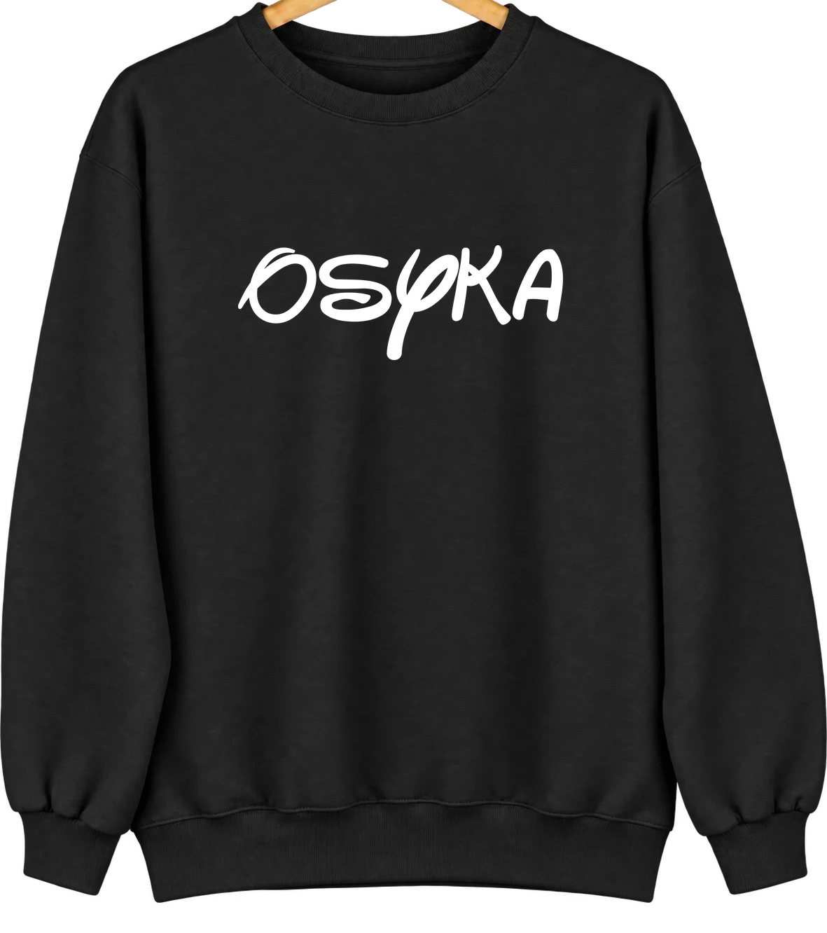 Osyka, Mississippi Hometown Crewneck — Black