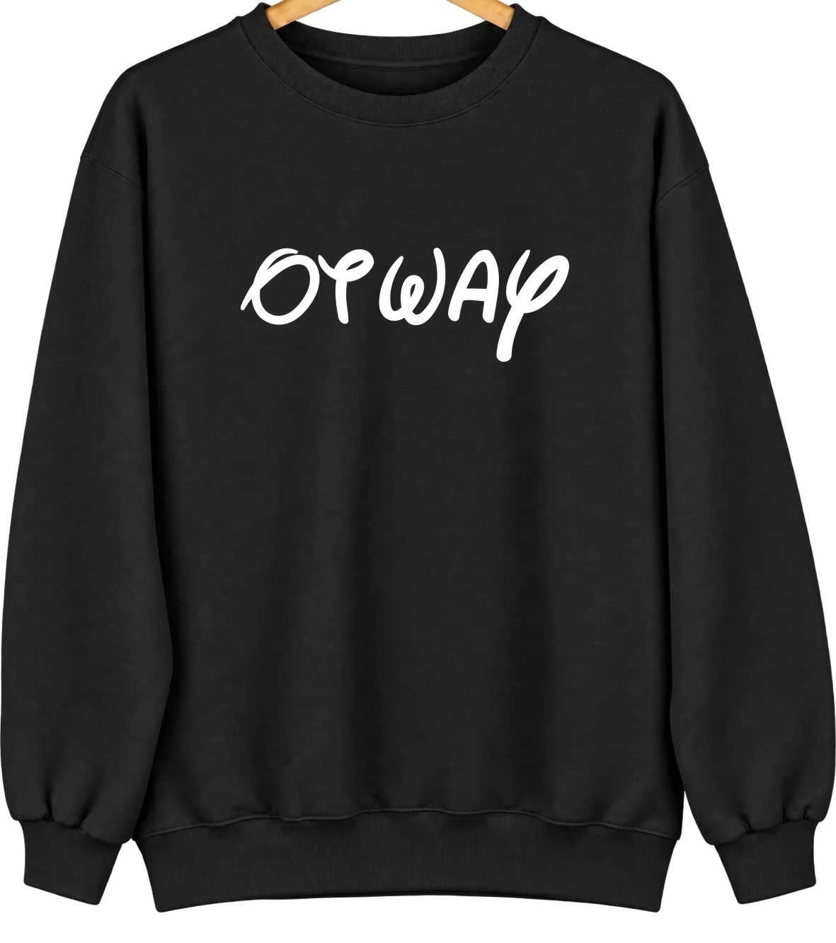 Otway, Ohio Hometown Crewneck — Black
