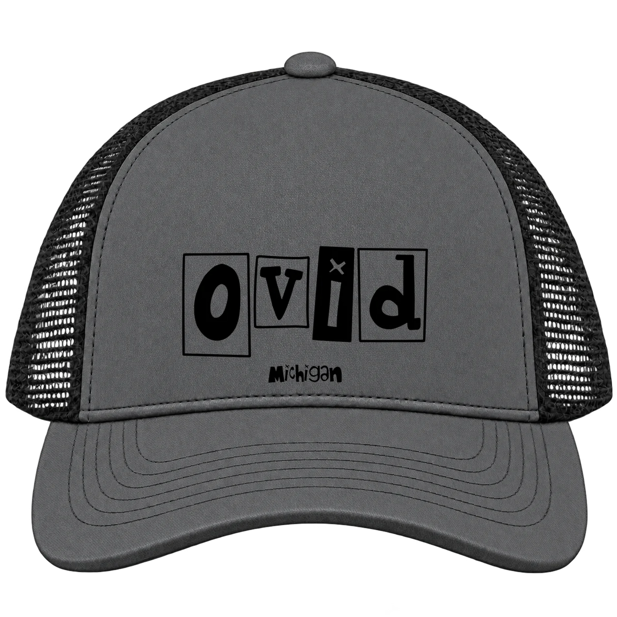 Ovid, Michigan Hometown Trucker Cap
