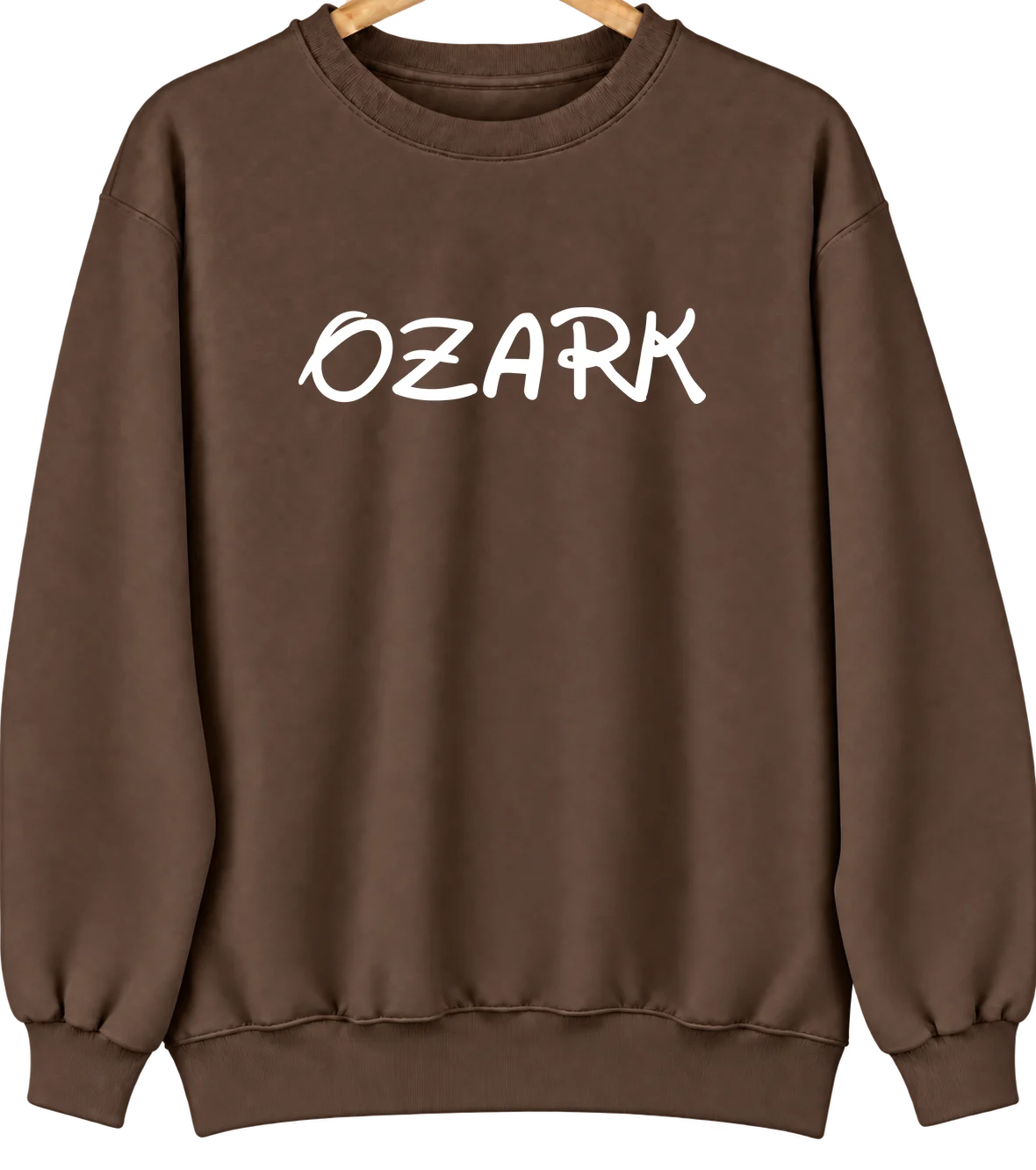 Ozark, Missouri Hometown Crewneck — Brown
