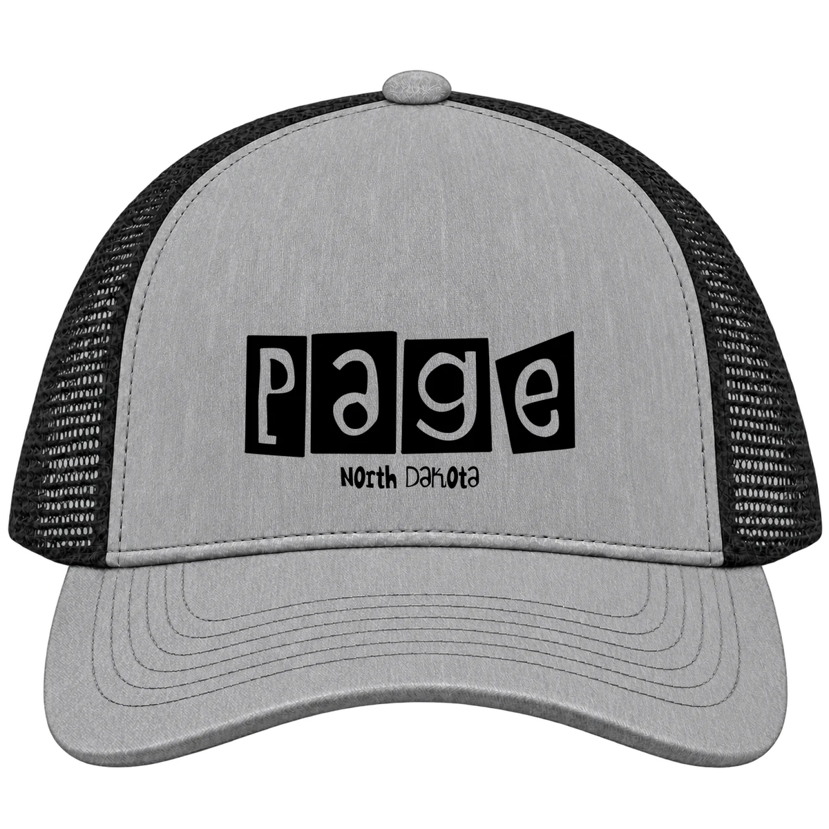 Page, North Dakota Hometown Trucker Cap