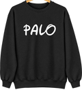 Palo, Iowa Hometown Crewneck — Black