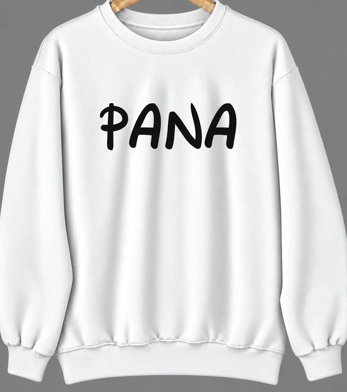 Pana, Illinois Hometown Crewneck — White