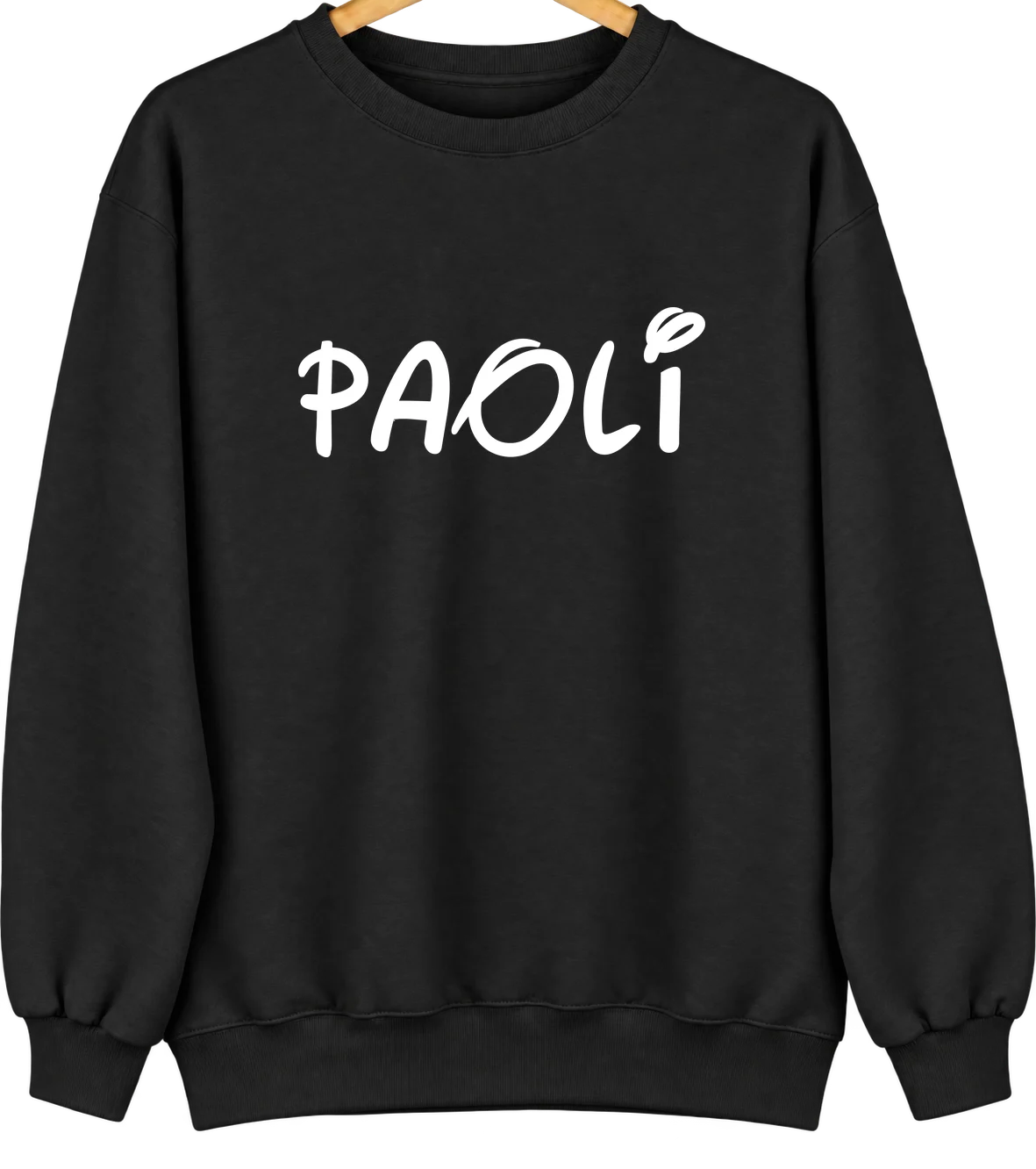 Paoli, Pennsylvania Hometown Crewneck — Black