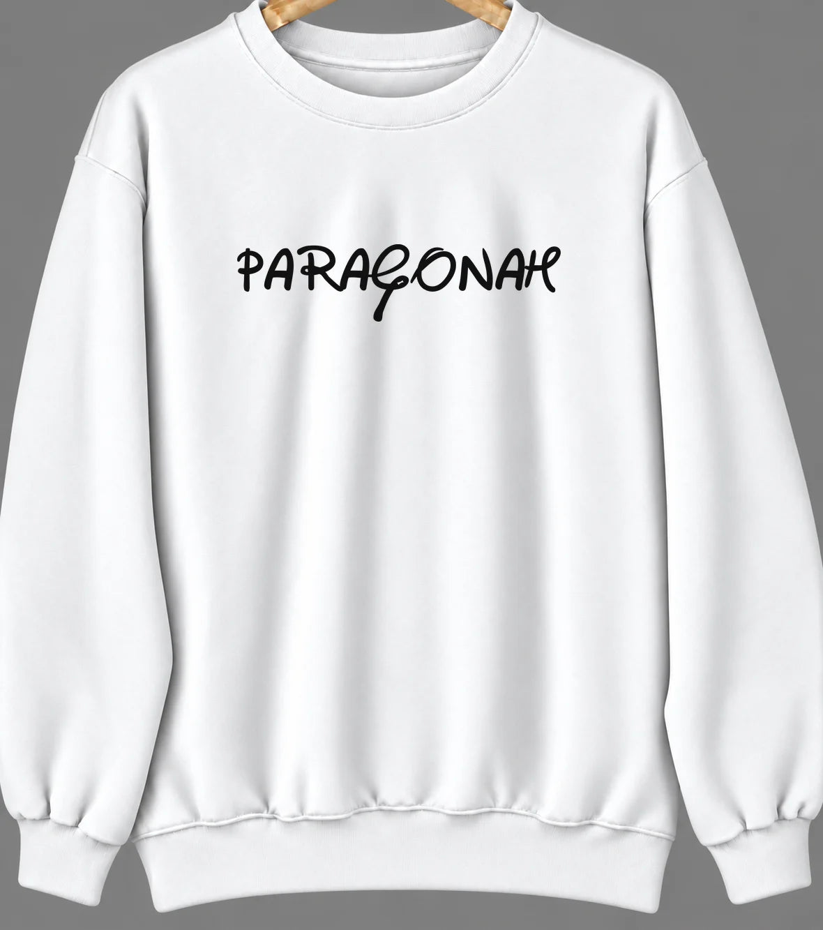 Paragonah, Utah Hometown Crewneck — White