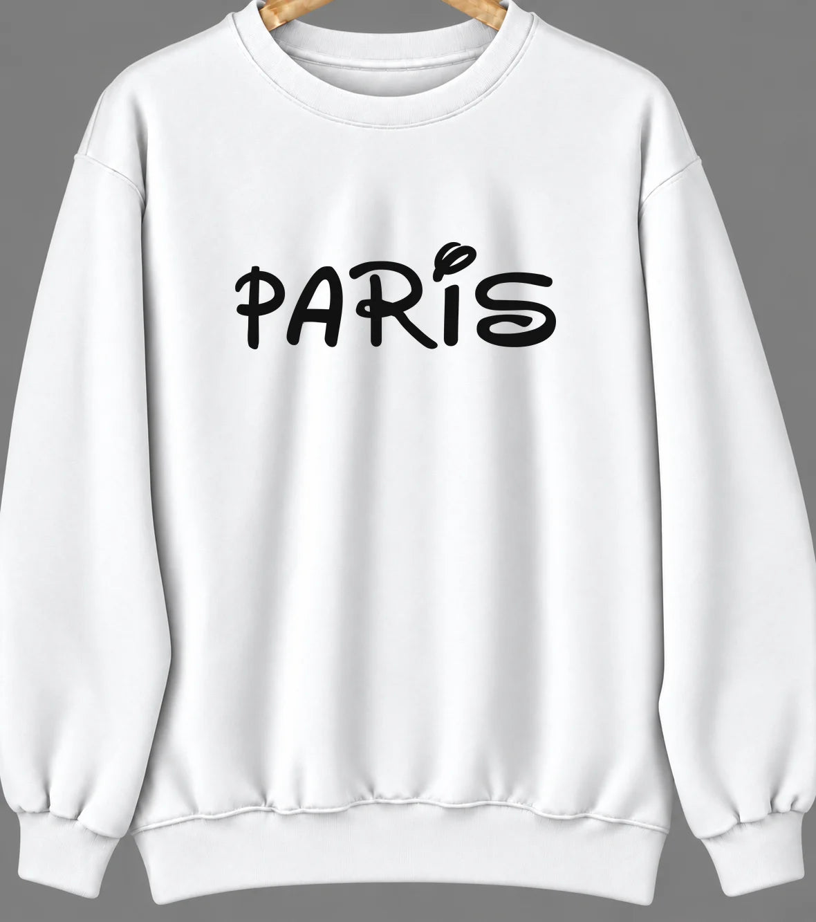 Paris, Missouri Hometown Crewneck — White