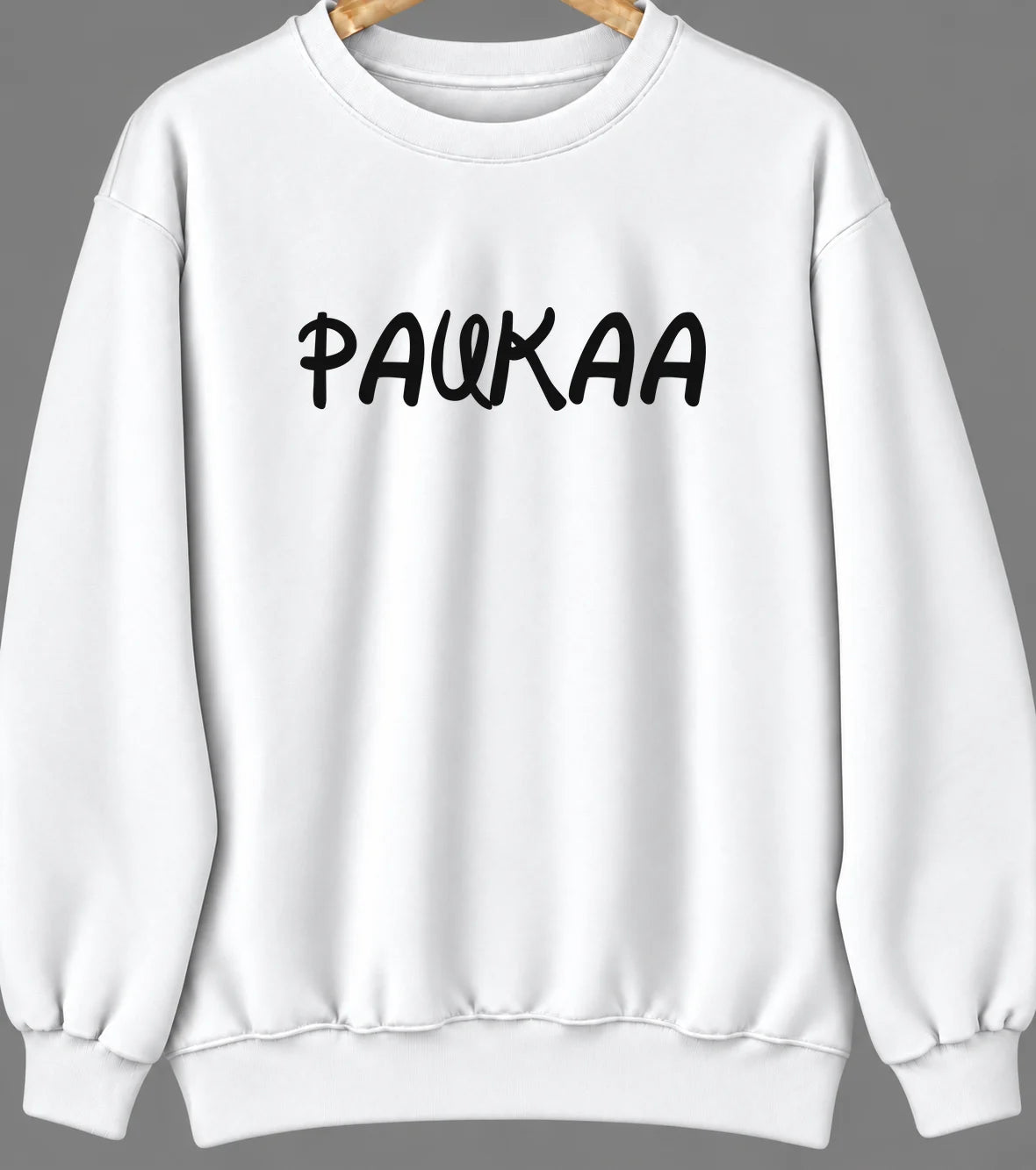 Paukaa, Hawaii Hometown Crewneck — White