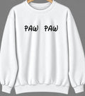Paw Paw, Illinois Hometown Crewneck — White