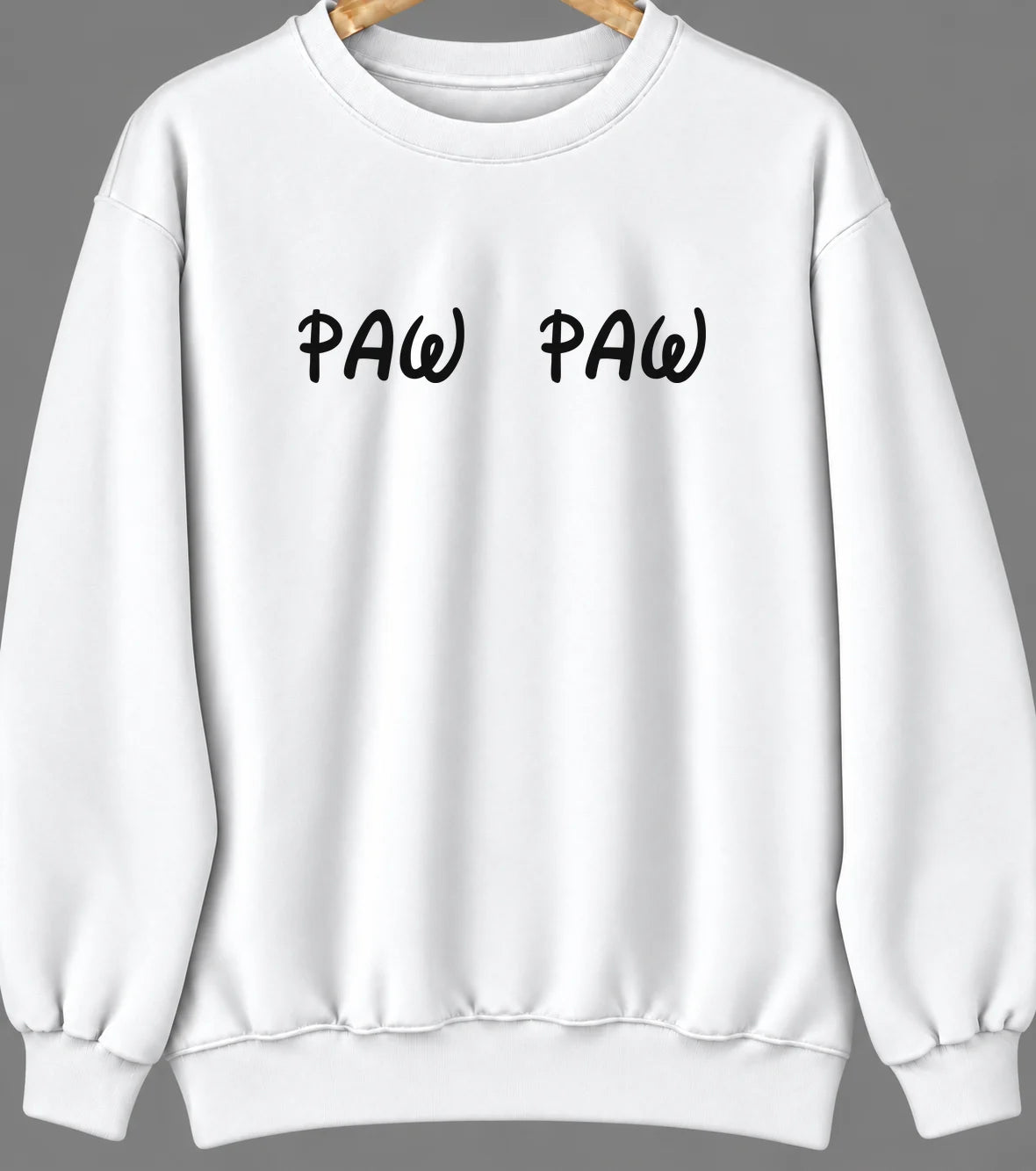 Paw Paw, Illinois Hometown Crewneck — White