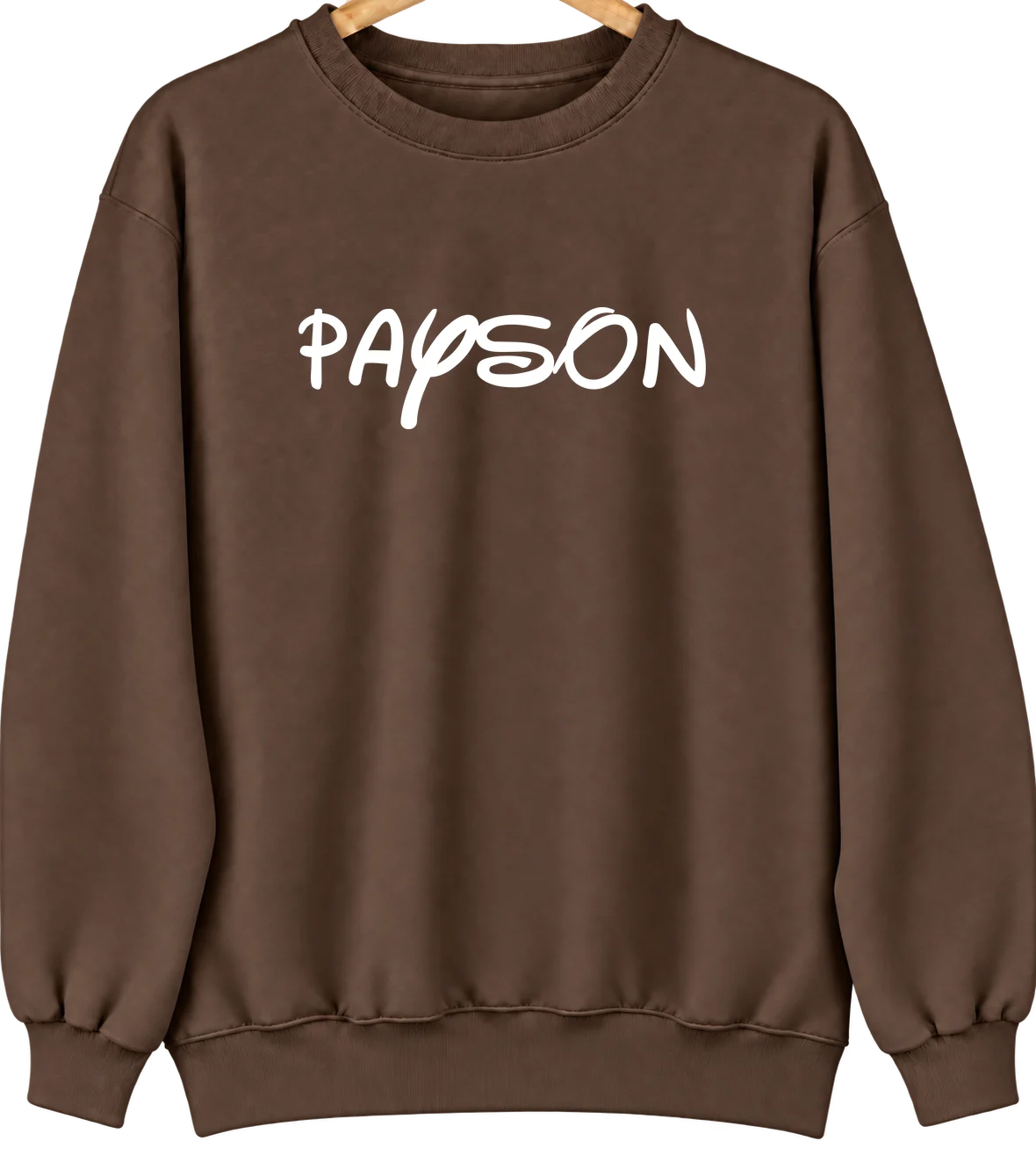 Payson, Illinois Hometown Crewneck — Brown