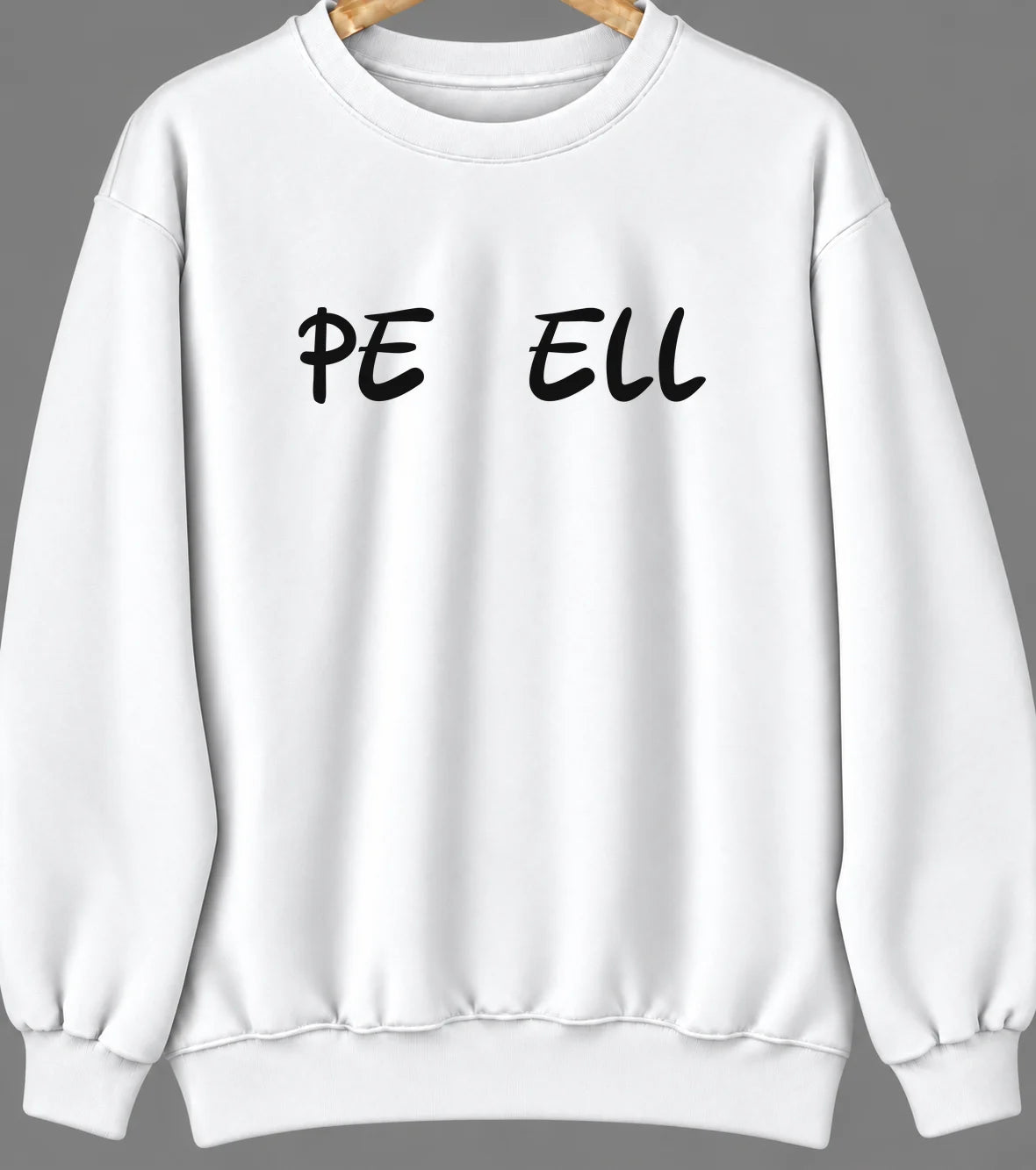 Pe Ell, Washington Hometown Crewneck — White