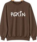 Pekin, Illinois Hometown Crewneck — Brown