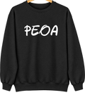 Peoa, Utah Hometown Crewneck — Black