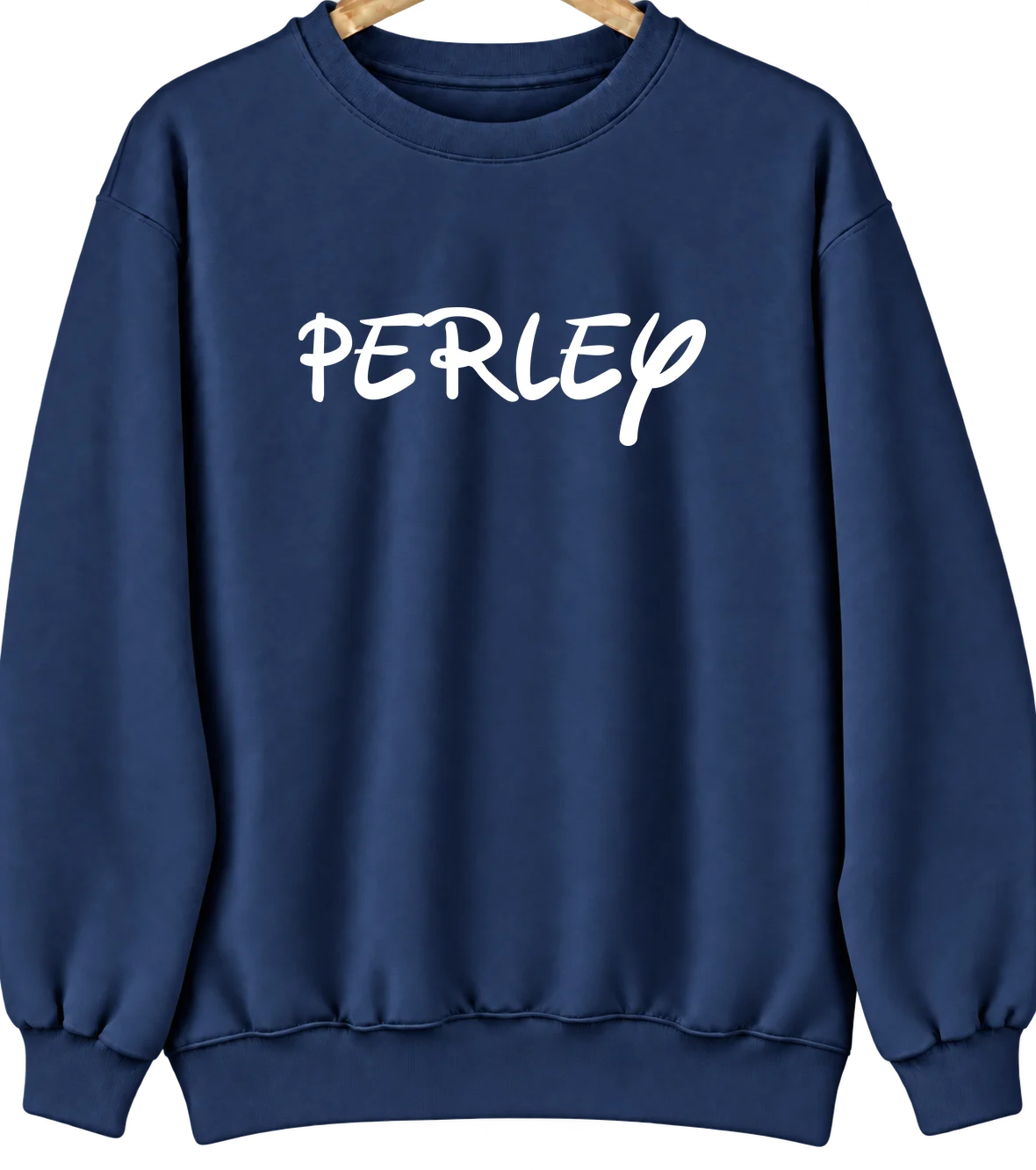 Perley, Minnesota Hometown Crewneck — Navy