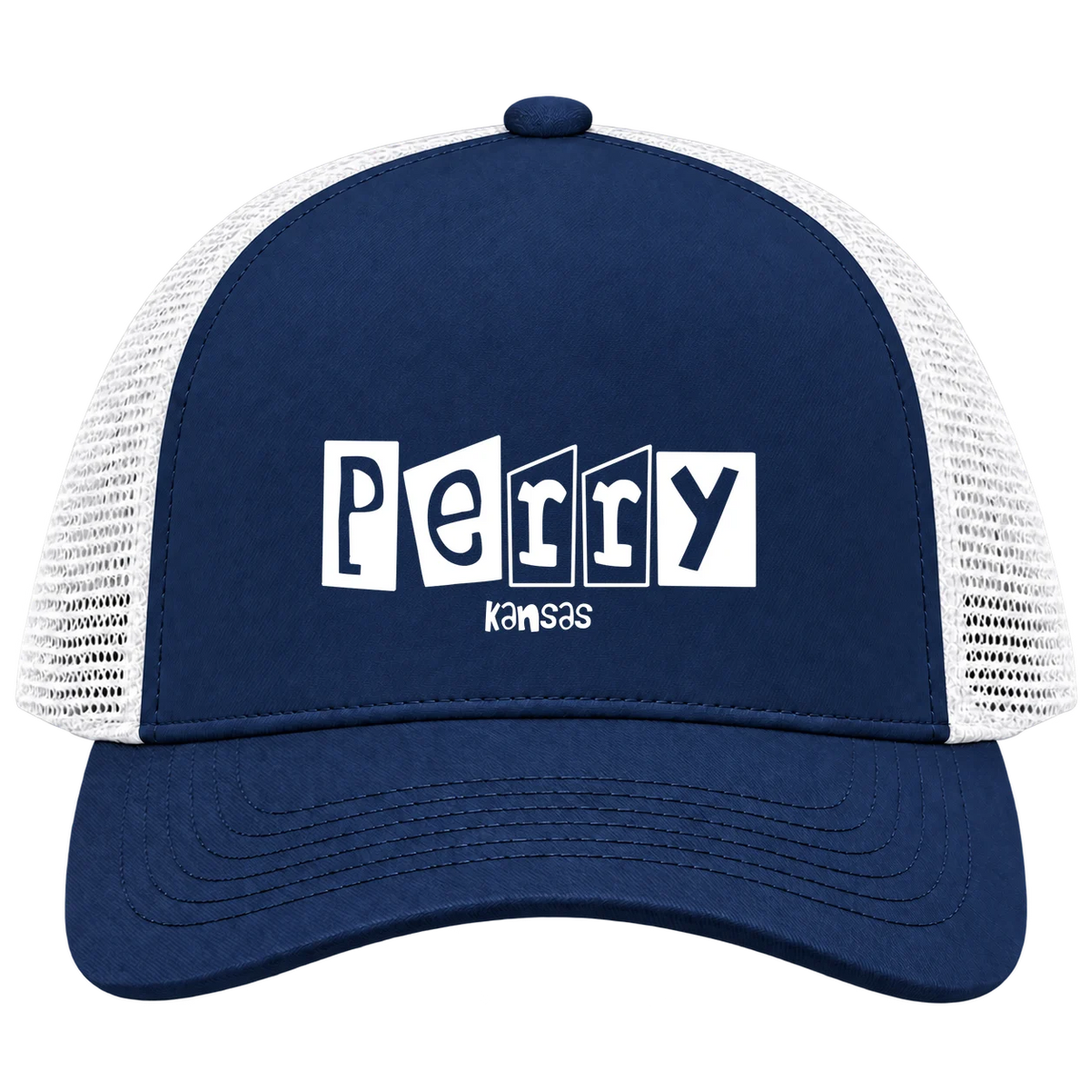 Perry, Kansas Hometown Trucker Cap