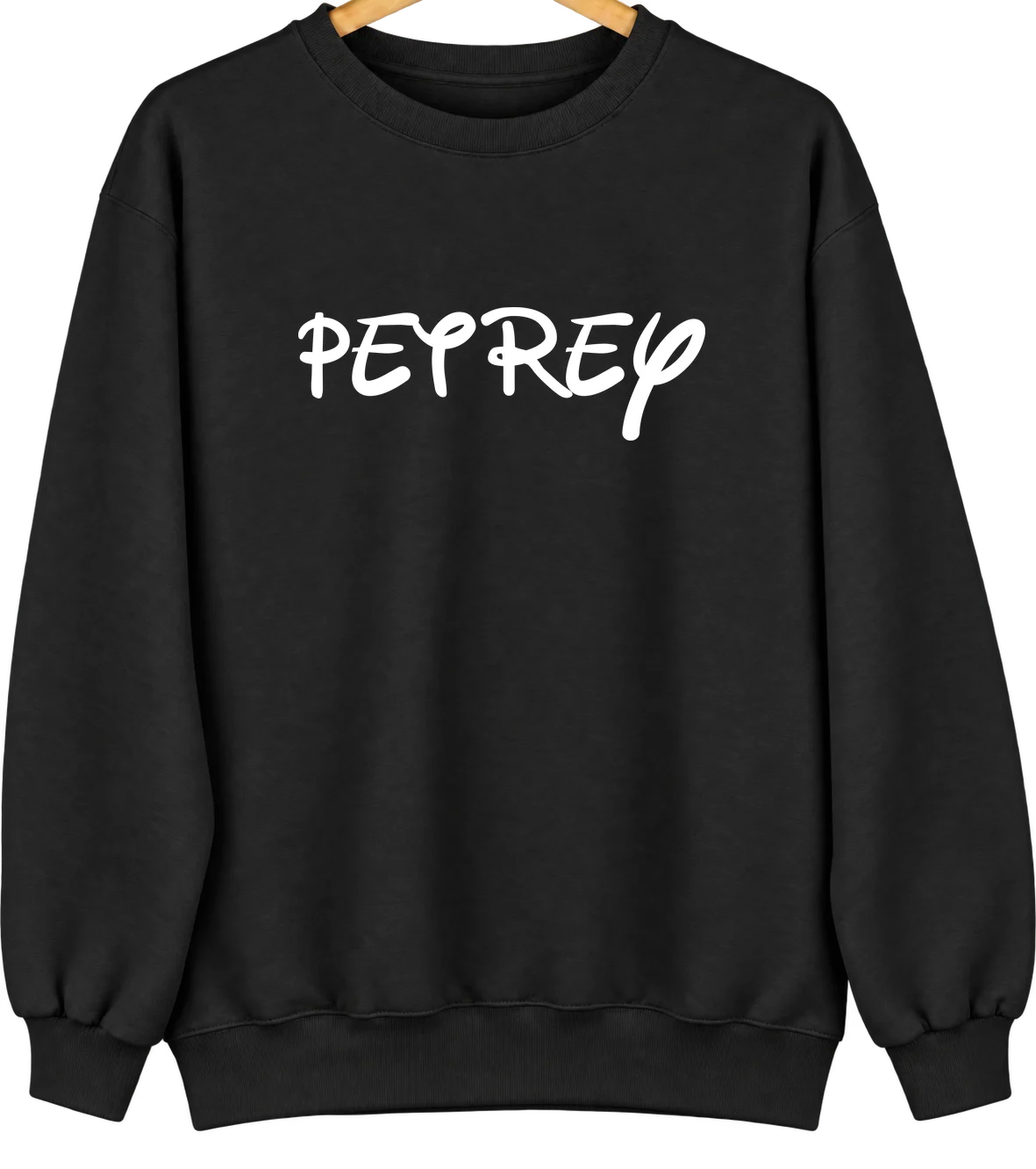 Petrey, Alabama Hometown Crewneck — Black