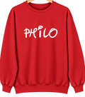 Philo, Ohio Hometown Crewneck — Red