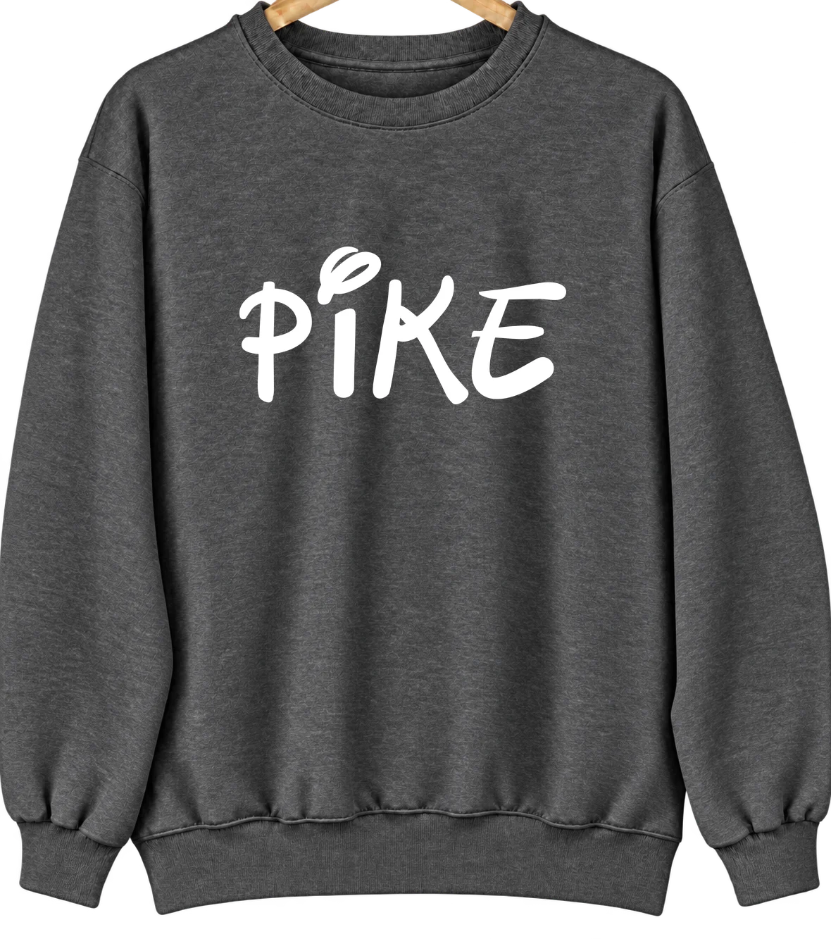 Pike, California Hometown Crewneck — Dark Heather