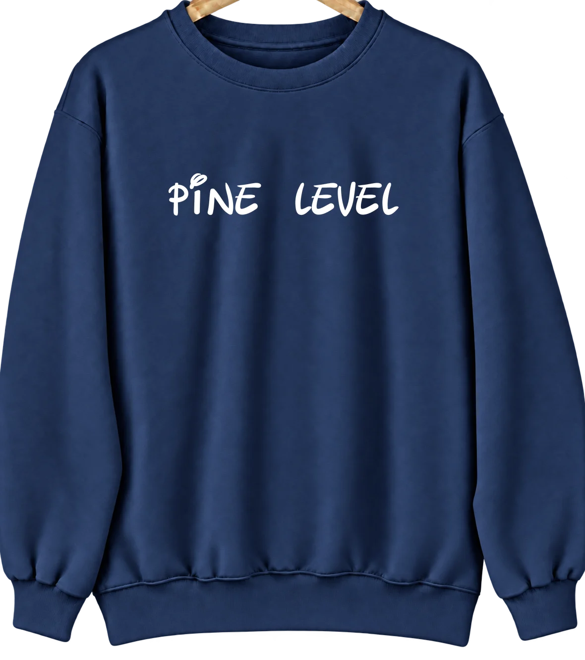 Pine Level, North Carolina Hometown Crewneck — Navy