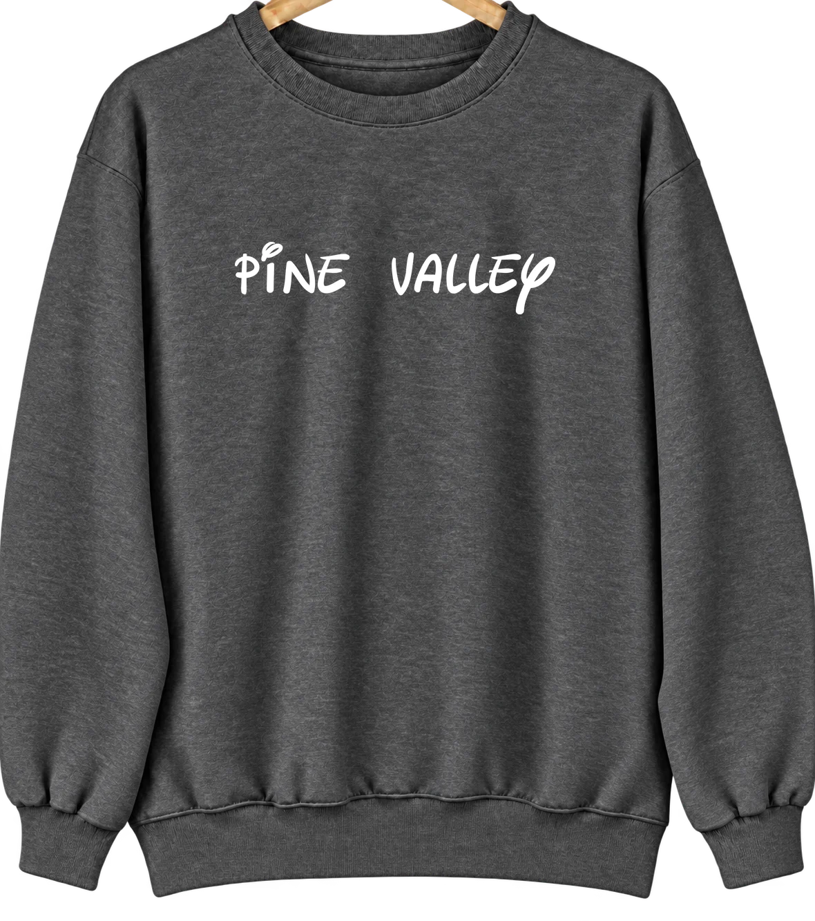 Pine Valley, California Hometown Crewneck — Dark Heather