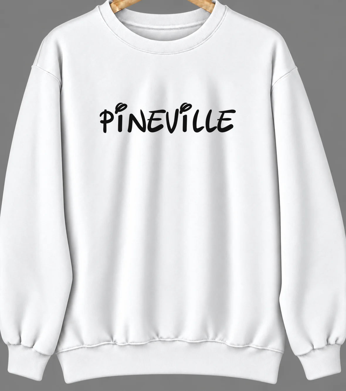 Pineville, West Virginia Hometown Crewneck — White