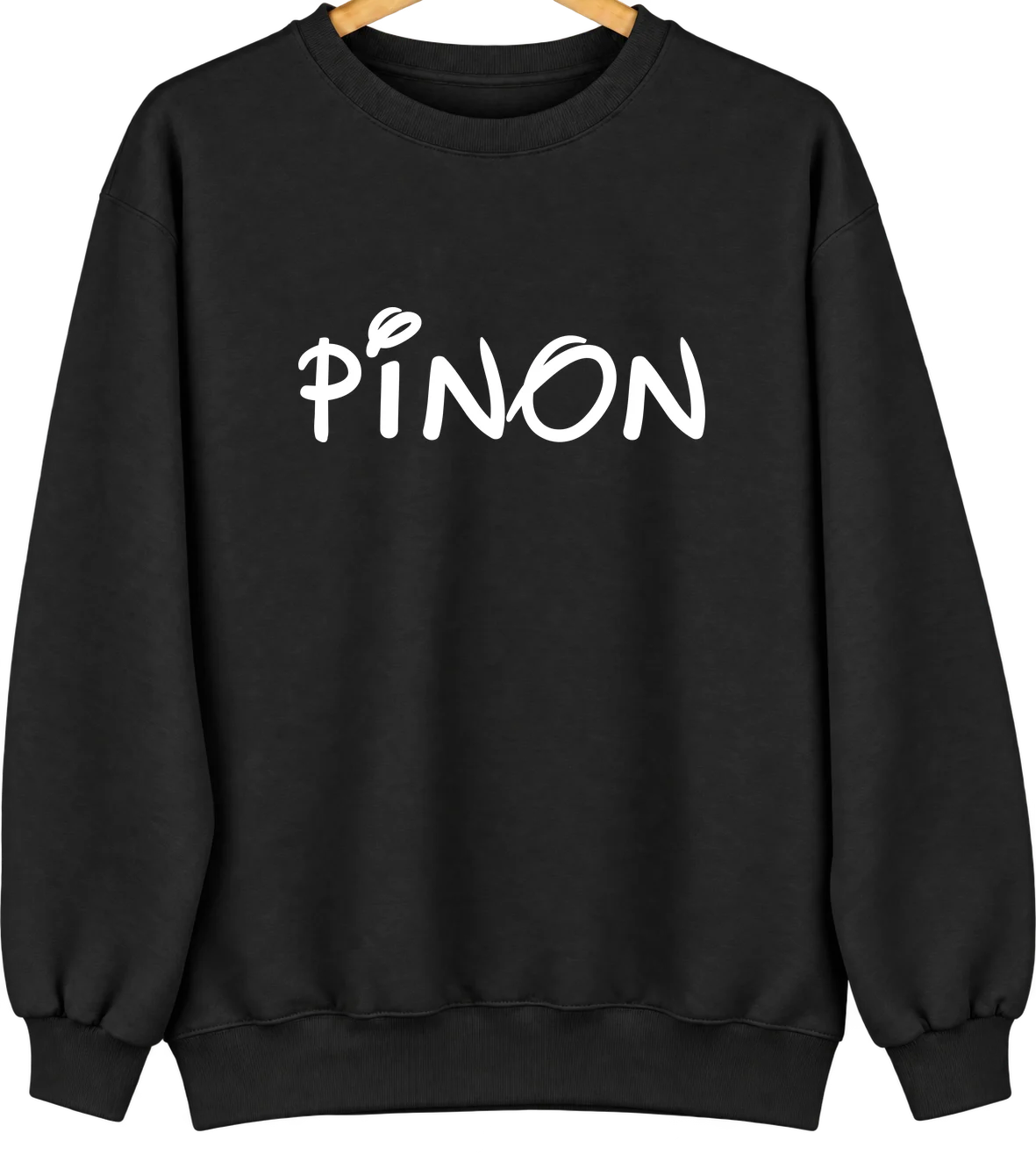 Pinon, New Mexico Hometown Crewneck — Black