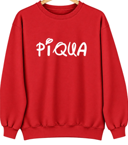 Piqua, Ohio Hometown Crewneck — Red