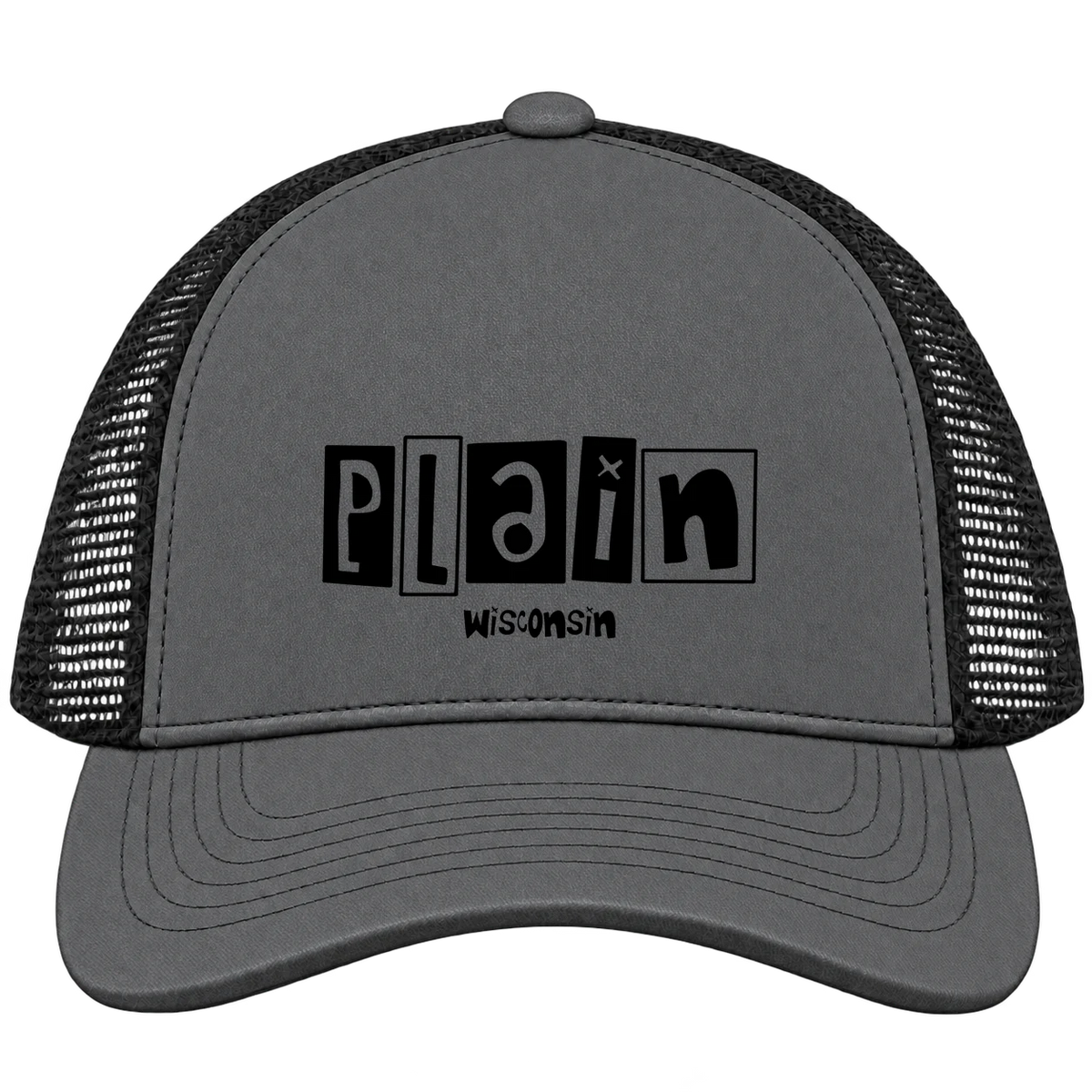 Plain, Wisconsin Hometown Trucker Cap