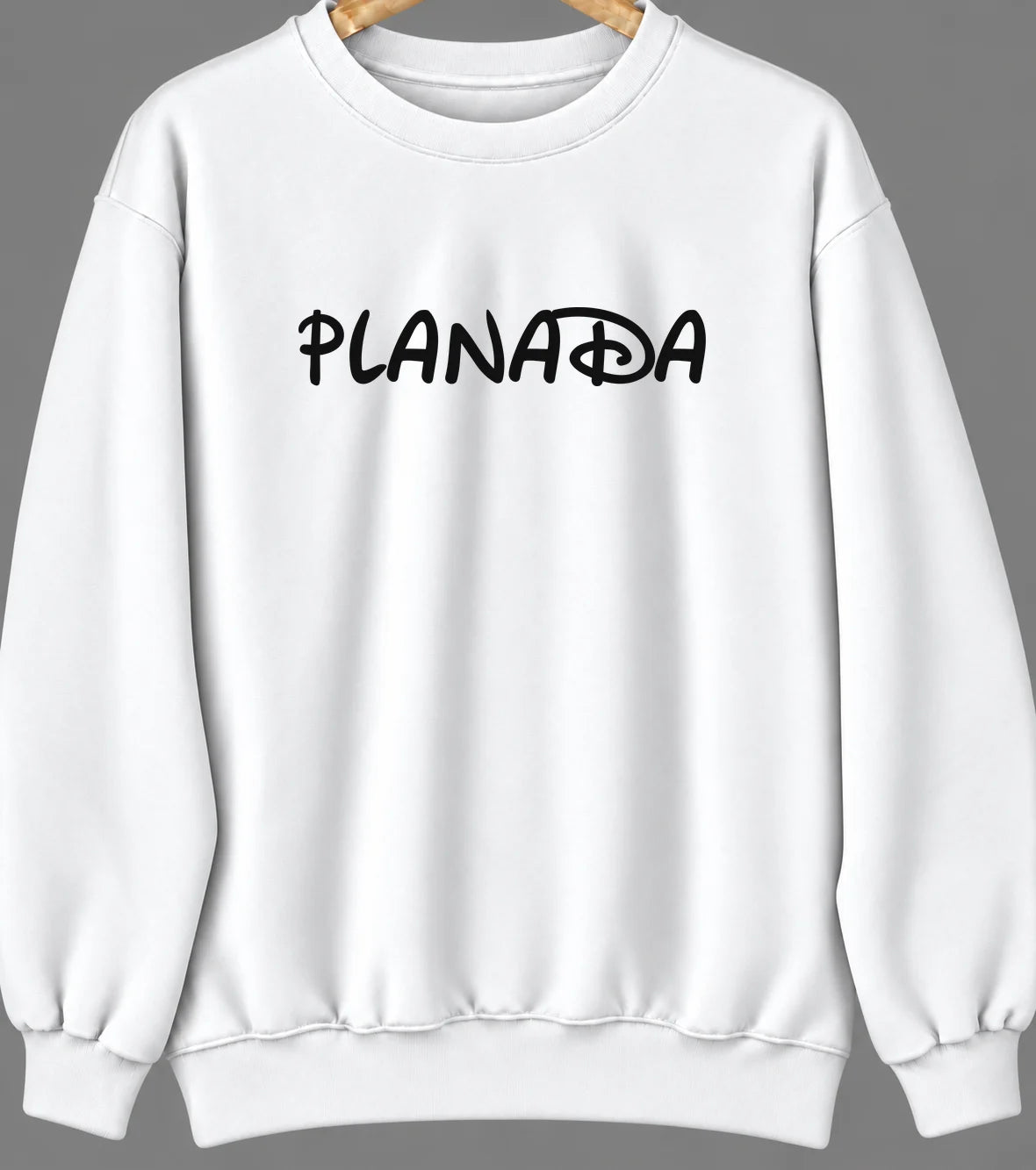 Planada, California Hometown Crewneck — White